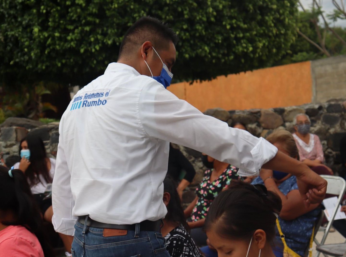 Limpia y sin escándalos es lo que define la campaña de Edwin Mora Caballero candidato del Partido Acción Nacional por el municipio de Huaquechula